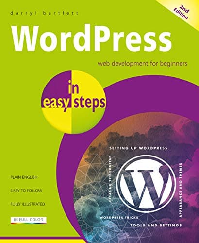 Book cover for WordPress in easy steps by Bartlett, Darryl