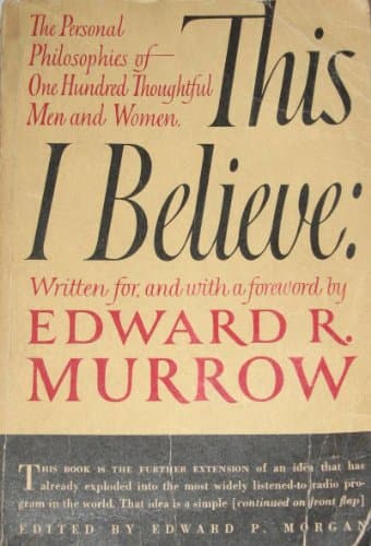 Book cover for This I Believe by murrow, edward