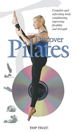 Book cover for Discover Pilates with DVD by Michael Mann.