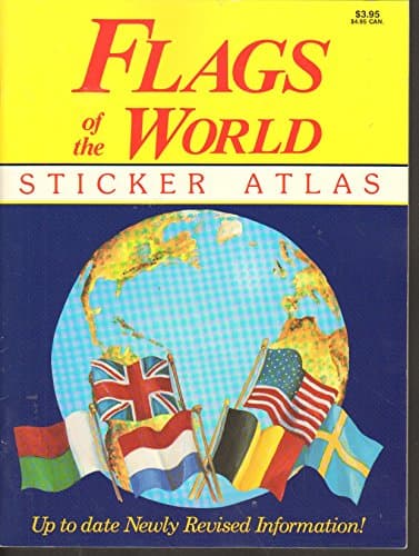 Book cover for Flags of the World Sticker Atlas by V. Nichols