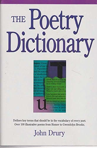 Book cover for The Poetry Dictionary by Drury, John