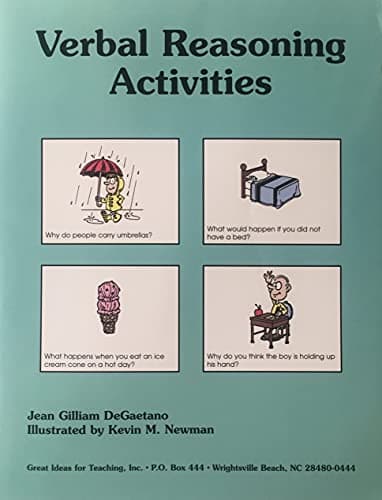Book cover for Verbal Reasoning Activities by Jean Gilliam DeGaetano