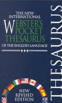 Book cover for The new international Webster's pocket thesaurus of the English language by Trident Press International