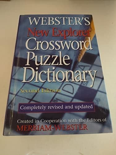 Book cover for Webster's New Explorer Crossword Puzzle Dictionary by Merriam-Webster