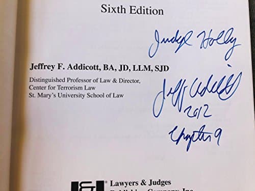 Book cover for Terrorism Law: Materials Cases Comments, Sixth Edition by Jeffrey F. Addicott