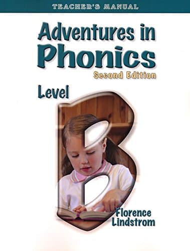 Book cover for Adventures in Phonics Level B, Teacher's Manual (Second Edition) by Florence Lindstrom