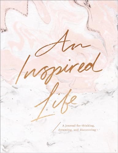 Book cover for An Inspired Life: A Journal for Thinking, Dreaming, and Discovering by Compendium