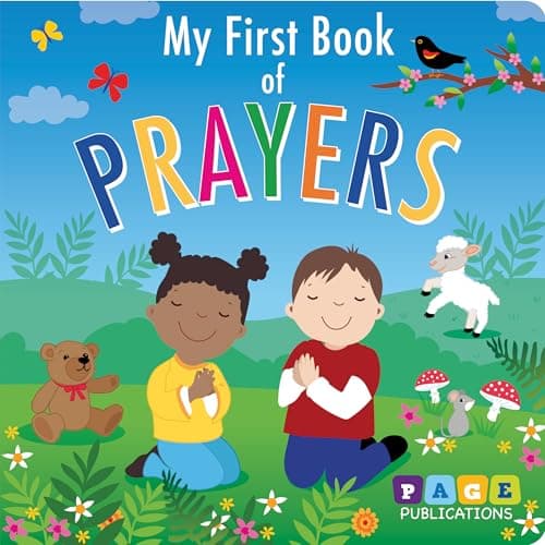 Book cover for My First Book of Prayers (board book) (English and English Edition) by Page Publications