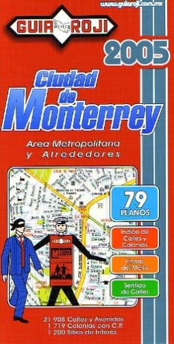 Book cover for Monterrey City Atlas by Guia Roji