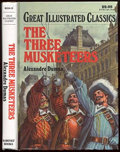Book cover for Three Musketeers, The: Great Illustrated Classics by Dumas, Alexandre as Adapted By Malvina G. Vogel