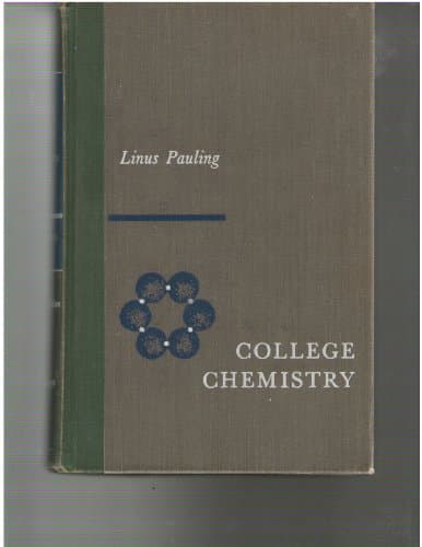 Book cover for College Chemistry: An Introductory Textbook of General Chemistry by Pauling, Linus
