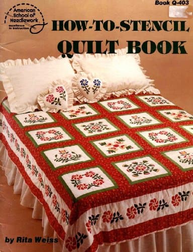 Book cover for How-To-Stencil Quilt Book by Rita Weiss