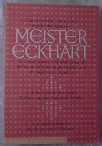 Book cover for Meister Eckhart,: A modern translation, by Eckhart