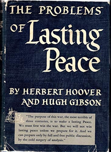 Book cover for The problems of lasting peace, by Hoover, Herbert