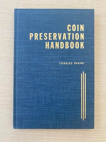 Book cover for Coin preservation handbook by Frank, Charles