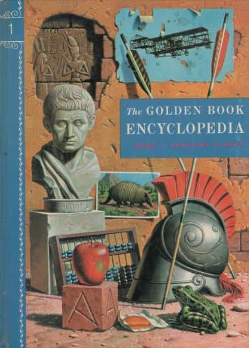 Book cover for The Golden Book Encyclopedia (Volume 1 - Aardvark to Army) by Bertha Morris Parker