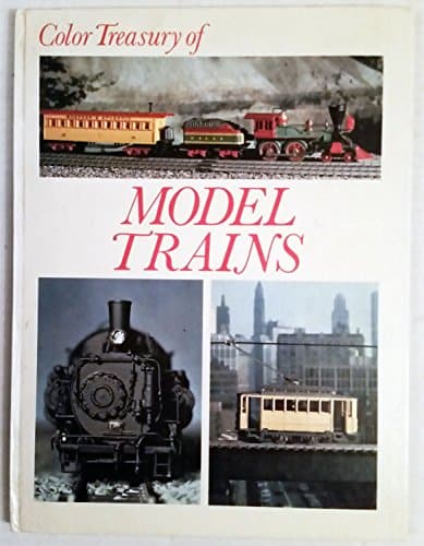 Book cover for Color Treasury of Model Trains by Crescent Books