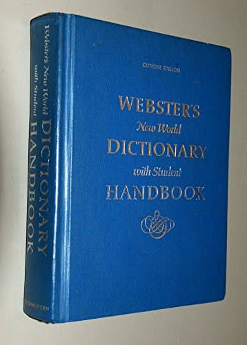 Book cover for Webster's New World Dictionary With Student Handbook. - by simons, barbara