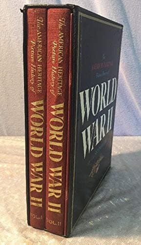 Book cover for The American Heritage Picture History of World War II Volumes I and II by unknown author
