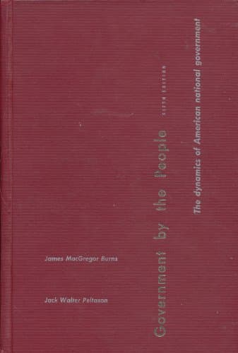 Book cover for Government By the People by James MacGregor Burns