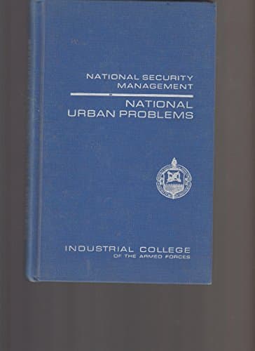 Book cover for National Urban Problems (National Security Management) by Stephens, Richard H.