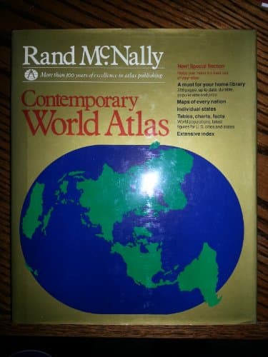 Book cover for Rand McNally Contemporary World Atlas by Rand McNally