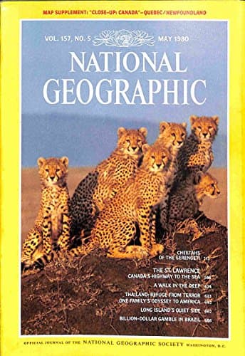 Book cover for National Geographic Magazine, May, 1980 (Vol. 157, No. 5) by Gilbert M. Grosvenor