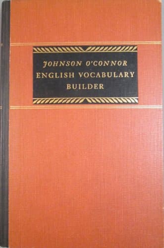 Book cover for English Vocabulary Builder by O'Connor, Johnson