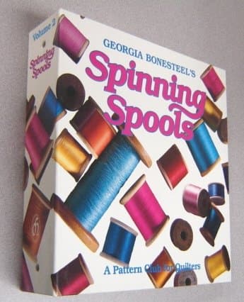 Book cover for Spinning Spools (A Pattern Club for Quilters) (Volume 2) by Georgia Bonesteel
