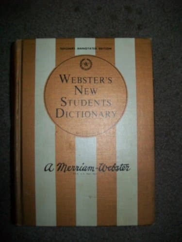 Book cover for Webster's New Students Dictionary by unknown