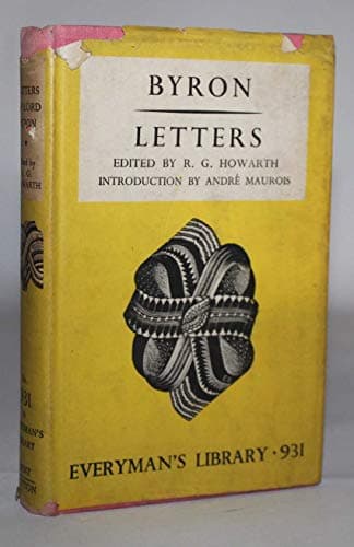 Book cover for The Letters of Lord Byron by Howarth, R. G. (ed.).