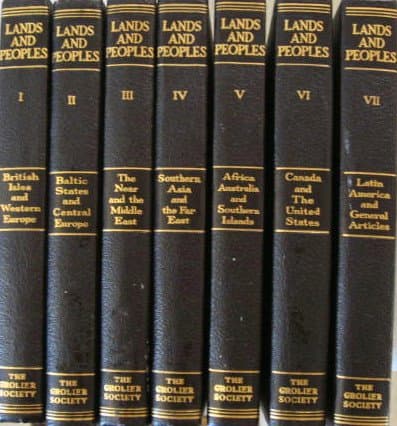 Book cover for Lands and Peoples, the World in Color ~ Full Set Volumes 1 - 7 by Helen Hynson Merrick