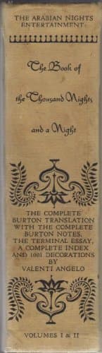 Book cover for THE BOOK OF THE THOUSAN NIGHTS AND A NIGHT-VOLUMES I & II by Burton, Richard