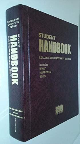 Book cover for Student Handbook 4 (College and University Edition Including What Happened Next) by The Southwestern Company