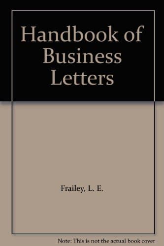 Book cover for Handbook of Business Letters by Frailey, L. E.