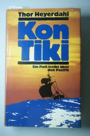 Book cover for KON-TIKI. Ein Floss treibt ueber den Pazifik. by Thor Heyerdahl