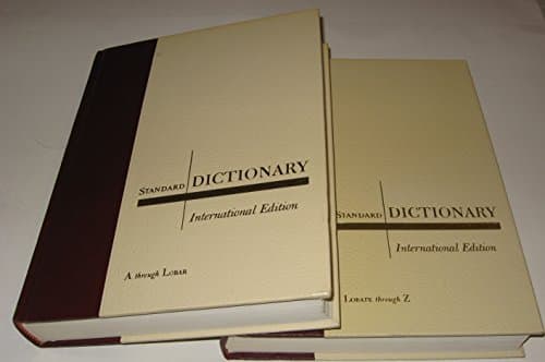 Book cover for Standard Dictionary--International Edition Vol.1 & 2 by unknown author