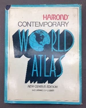 Book cover for HAMOND CONTEMPORARY WORLD ATLAS NEW CENSUS EDITION INCLUDING ZIP CODES by unknown author