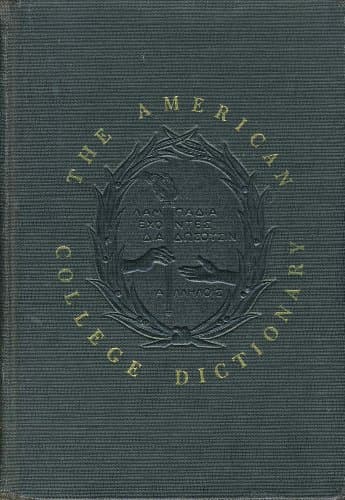 Book cover for The American College Dictionary by Clarence L. Barnhart