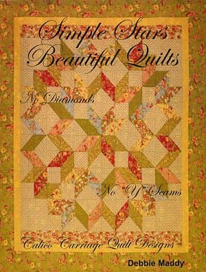Book cover for Simple Stars, Beauiful Quilts by Debbie Maddy