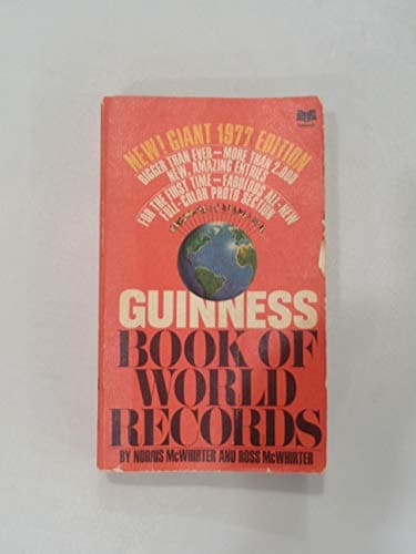 Book cover for Guinness Book of World Records - New Giant 1977 Edition by unknown author