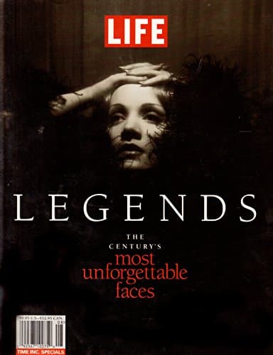 Book cover for Legends: The Century's Most Unforgettable Faces by LIFE