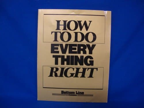 Book cover for How to Do Every Thing Right by Editor