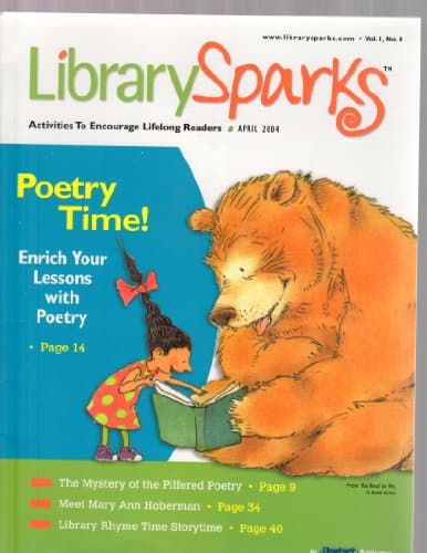 Book cover for LibrarySparks April 2004 : Activities To Encourage Lifelong Readers : Poetry : Rhyme : Storytime by LibrarySparks Staff