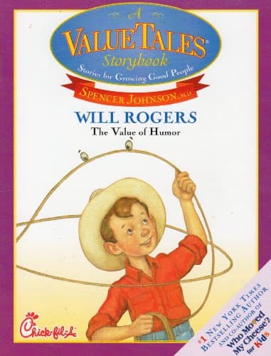 Book cover for Will Rogers The Value of Humor by M.D. Spencer Johnson