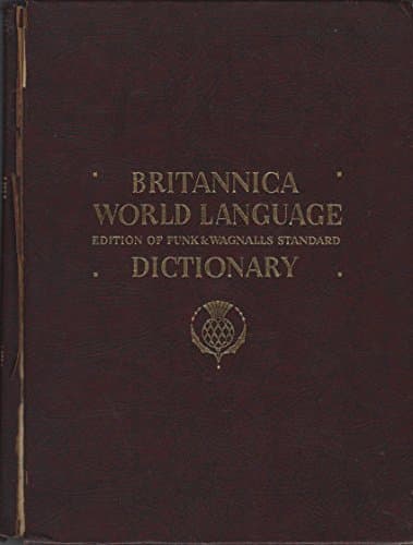 Book cover for Britannica World Language Dictionary Vol. 2 by Editor- Funk & Wagnalls
