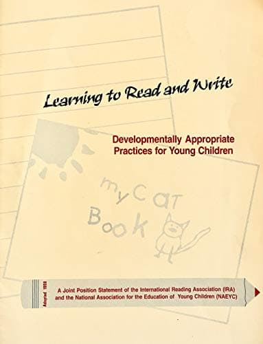 Book cover for Position Statementƒ??Learning to Read and Write: Developmentally Appropriate Practices for Young Children (booklet) by IRA & NAEYC