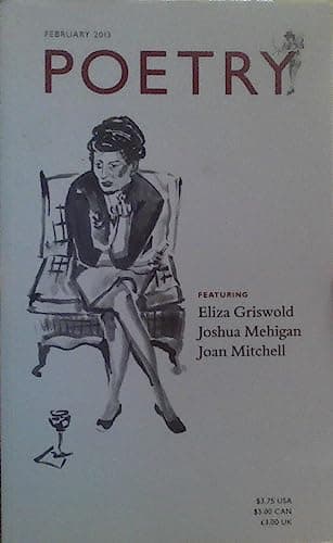 Book cover for Poetry February 2013 by Poetry Magazine