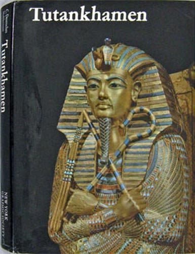 Book cover for Tutankhamen: Life and Death of a Pharaoh by Christiane Desroches-Noblecourt (1963) Hardcover by George Rainbird Limited 1963