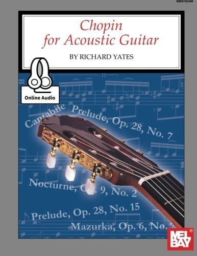Book cover for Chopin for Acoustic Guitar by Richard Yates (2015-07-24) by Richard Yates